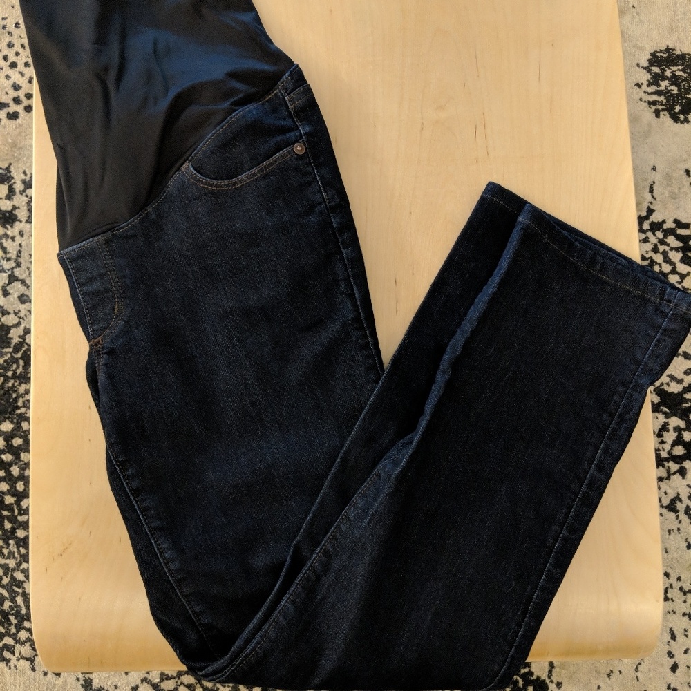 Loft Maternity Jeans, Straight Leg, Size 6